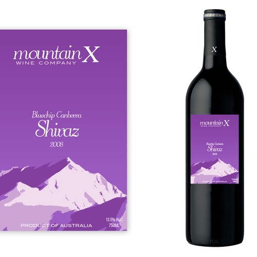 Mountain X Wine Label Réalisé par Oded Sonsino
