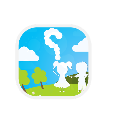 Create an visually stunning app icon to attract young kids (to a wholesome app!) Design by MAM2