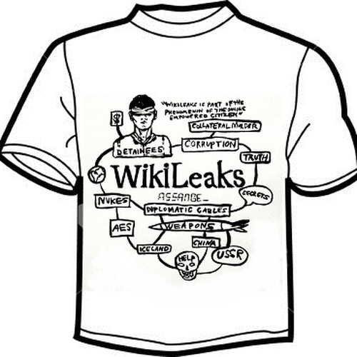 New t-shirt design(s) wanted for WikiLeaks Réalisé par holdencaulfield
