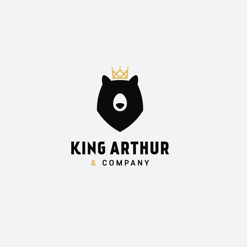 Need an iconic bear logo for King Arthur & Company. Design by axan