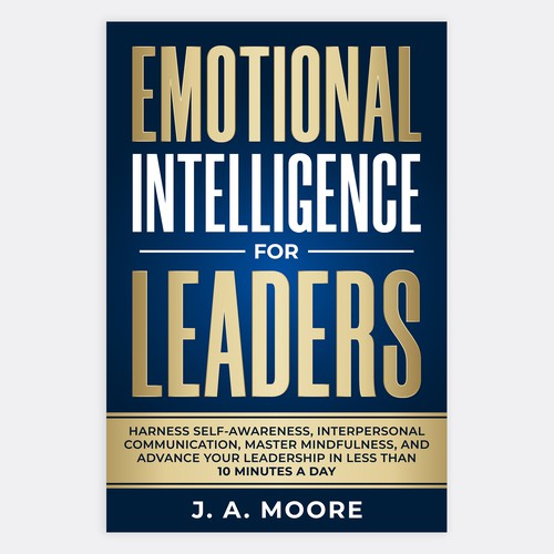Need an Emotional Intelligence for leaders book cover. Design by Unboxing Studio