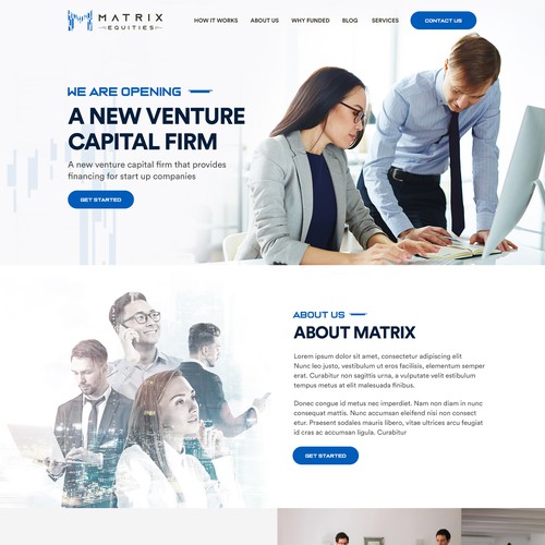 Matrix Equities needs fresh new website Design by Realysys
