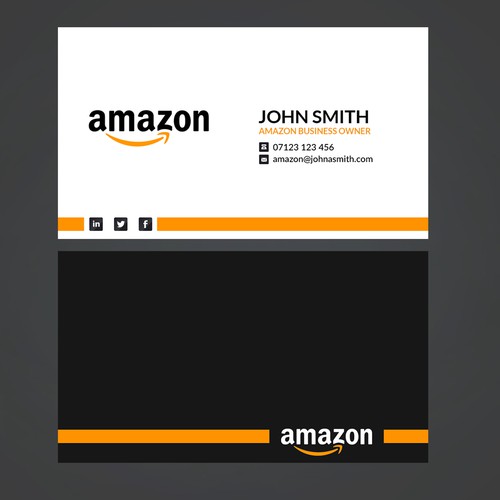 Business Card Design for Amazon Business Owner | 名刺コンペ