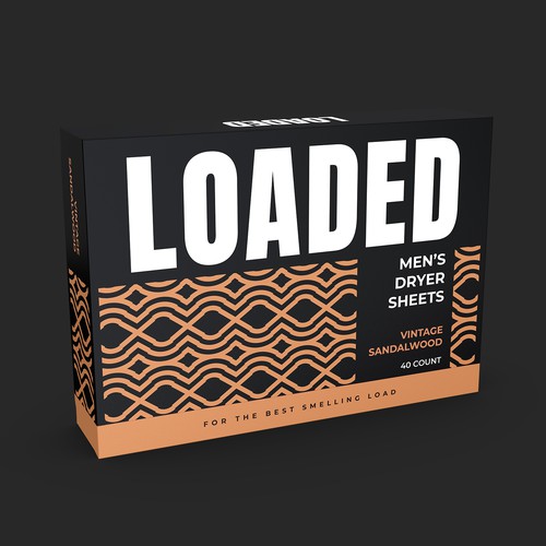 Men's Dryer Sheet Box Design Contest Design by Wahdin