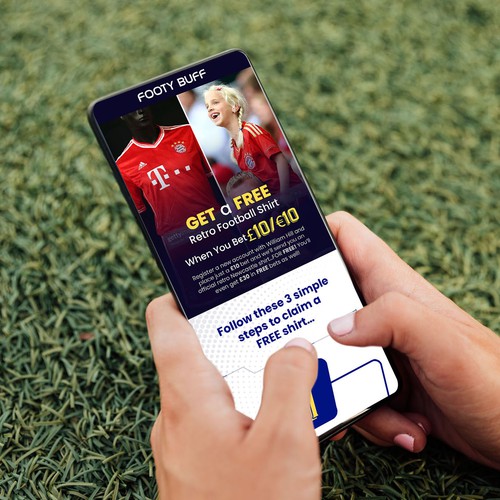 Design a compelling limited time offer landing page for football fans Design by B U B A I