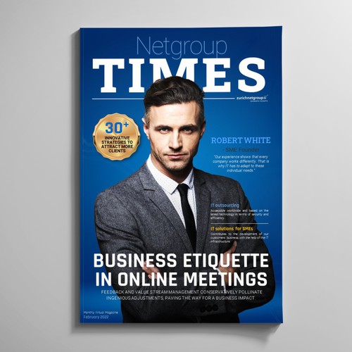 Magazin Cover for company internal Newsblog-ontwerp door Owtee-TheDreamer.