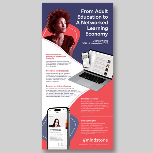 Infographic: from education to learning economy Design by Dzhafir