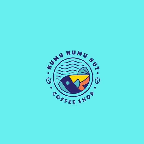 Humu Humu Hut Coffee Shop Logo