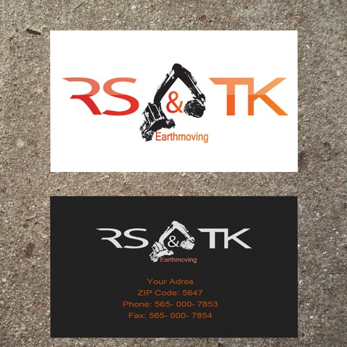 RS&TK Earthmoving needs a new logo Design by Snuka