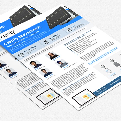 Design one-pager company overview Design by Alphabet ♥