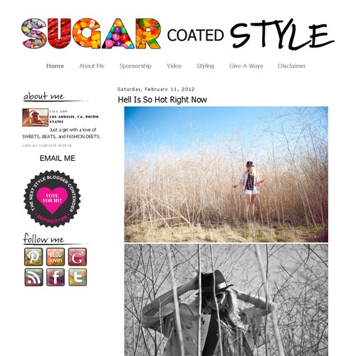 Sugar Coated Style Blog needs a new button or icon Réalisé par dwich