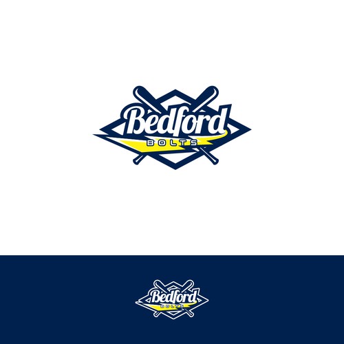 Team logo for the Bedford Bolts girls softball team Design by OpheRocklab