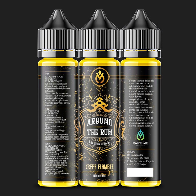 Be the designer that makes the best eliquid label ever! Product label