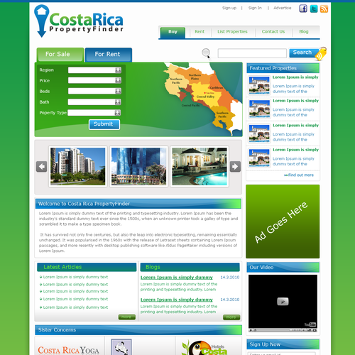 Property Finder Site - WP Home Page Design - Experts Wanted! Design by Pinku