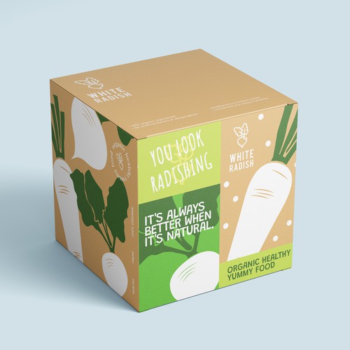 WHITE RADISH-meal prep box Design by heli☀sentris