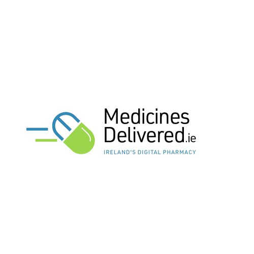 logo for online pharmacy medicinesdelivered.ie Design by RC22