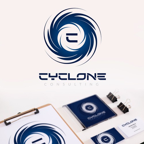 Envision & create a sleek and futuristic cyclonic (swirling) illustration for Cyclone Consulting Design by Kern