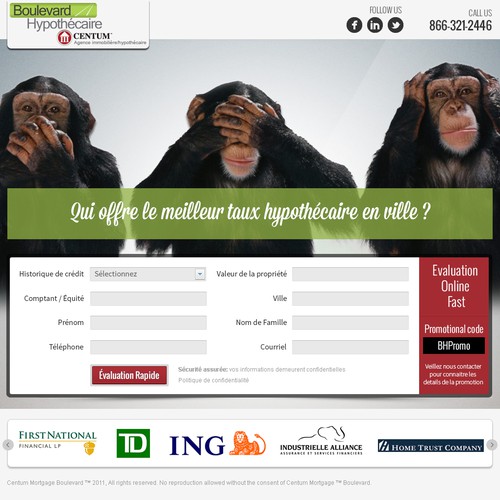 Landing page design contest entry by Artistden