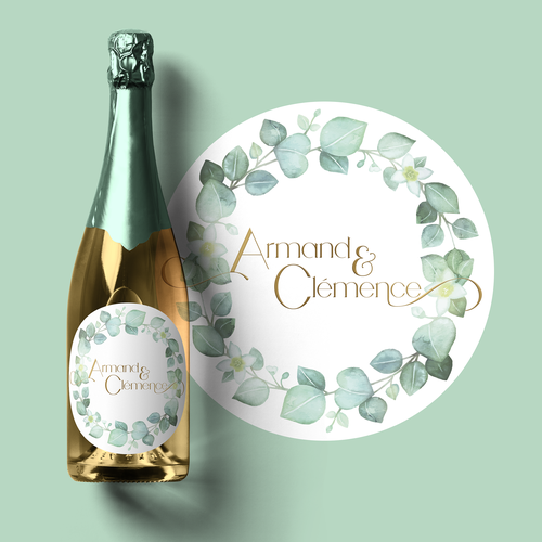 Etiquetas de producto propuesta en el concurso por Ameline Studio