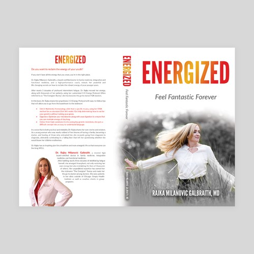 Design a New York Times Bestseller E-book and book cover for my book: Energized Design by Retina99