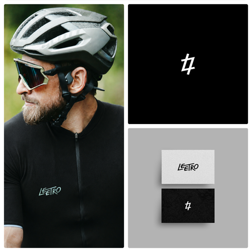 "creative unique logo that looks good on cycling kit, jersey, bib and socks." winning Logo design