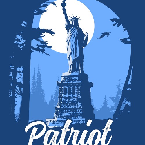 Develop a patriotic shirt that represents: The individual patriot, God, Family, Country Design by Dope Hope