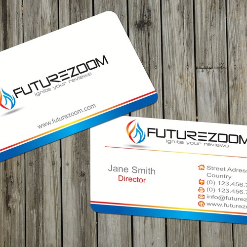 Business Card/ identity package for FutureZoom- logo PSD attached Réalisé par jopet-ns