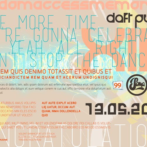 99designs community contest: create a Daft Punk concert poster Design by Sanjaklaya