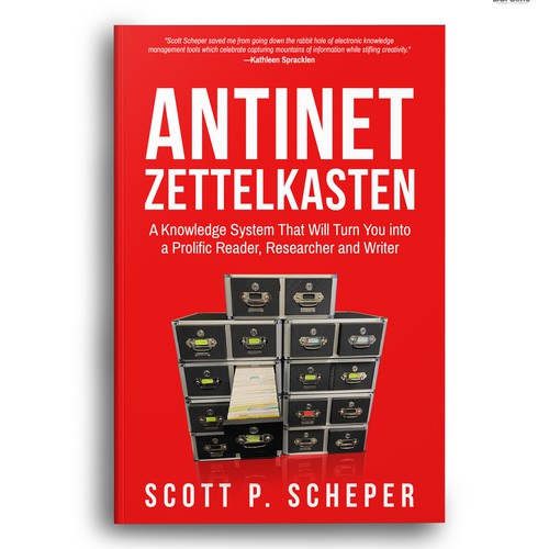 Design the Highly Anticipated Book about Analog Notetaking: "Antinet Zettelkasten" Design by Bigpoints