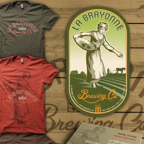 La Brayonne beer tag Design by pmo