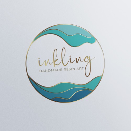 Resin artist looking for creative, yet subtle and  easy to read logo Design by Midas™ Studio`s