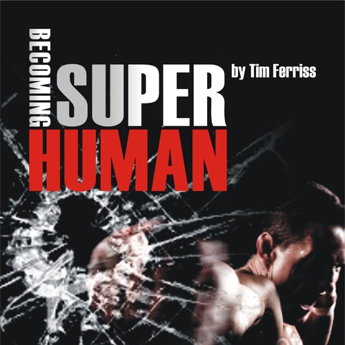 "Becoming Superhuman" Book Cover Diseño de dazecreative
