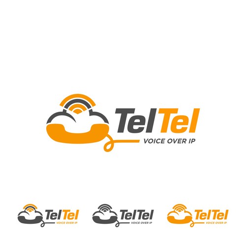 Modern colorful cloud based telephone company logo Design by TIDAK