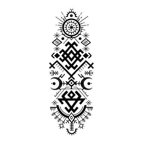 Tattoo design inspired by Slavic pagan mythology | Illustration or