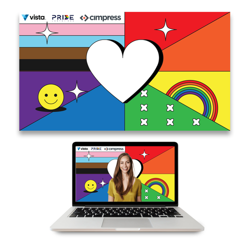 Virtual backgrounds for PRIDE month (multiple winners) Design by Sergey Goldshtain