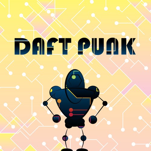 99designs community contest: create a Daft Punk concert poster デザイン by Stefan Vukovic
