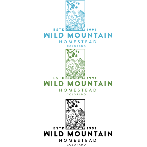 Design di Artistic modern logo needed for a mountain-top flower farm. di HSSdesign