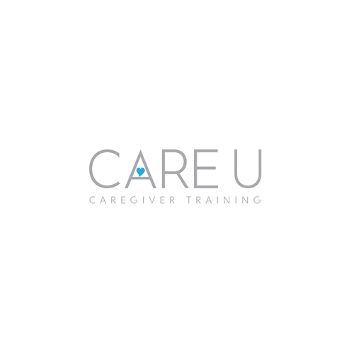 Fun yet sophisticated logo for our new training program, Care U. Design by ropix