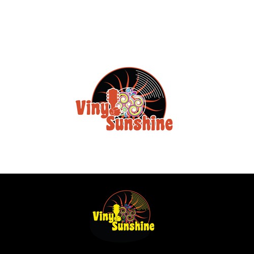 Vinyl Sunshine needs an uplifting retro, 60s/70s BAND logo Design by Kristina2-d