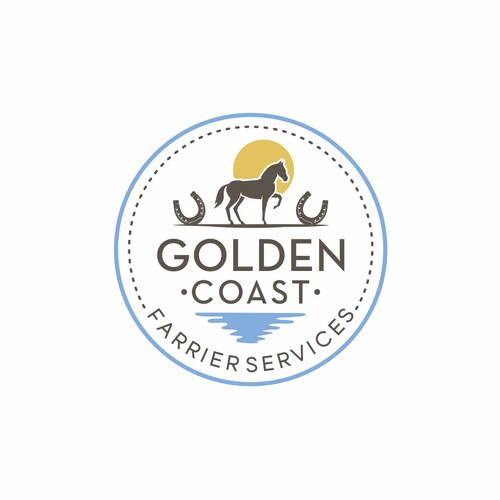 Golden Coast Farrier Services Design by tasa