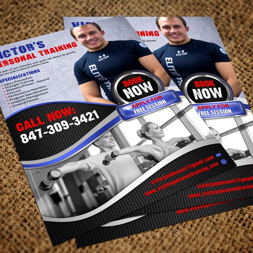 Create a personal training flyer to recruit new clients, Postcard, flyer  or print contest