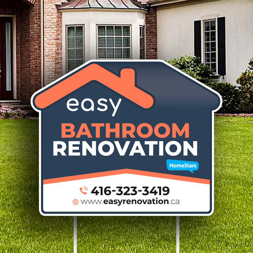 Easy Renovation Lawn Sign Design by icon89GraPhicDeSign