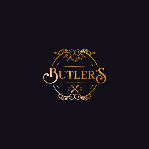 Butler's Restaurant Logo Design von Butryk