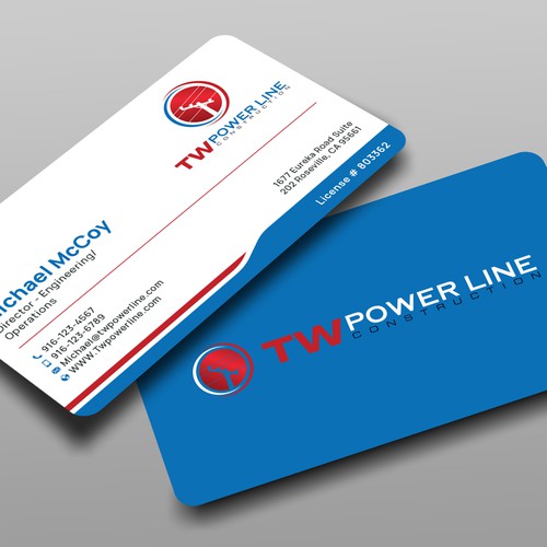 Business Card for a high voltage company Design by prosenjit_P