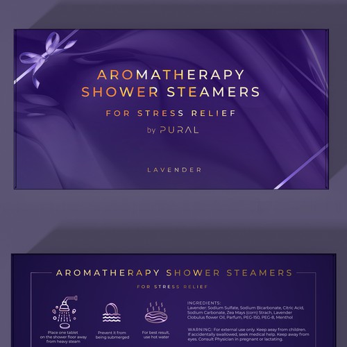 Attractive appeal to women package design for Shower Steamers Design by Air_designs