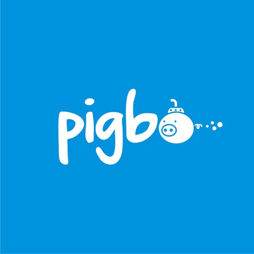 Design funny & minimal logo for 'pigbo' game studio with pig and sub-marine Réalisé par Warnaihari