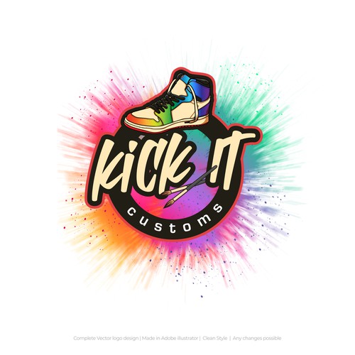 Diseño de Design a Logo for the next premier custom shoe designer in the northeast. Looking for a very colorful and fun logo! de Artℓove Artwork ✅