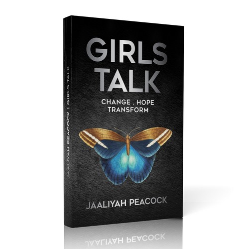 I need a beautiful butterfly book cover for my first book for women all around the world Design by jansky6