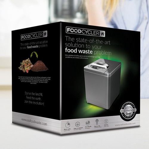 Food Cycler Indoor Composter Package Design Design by Mr. Ozz