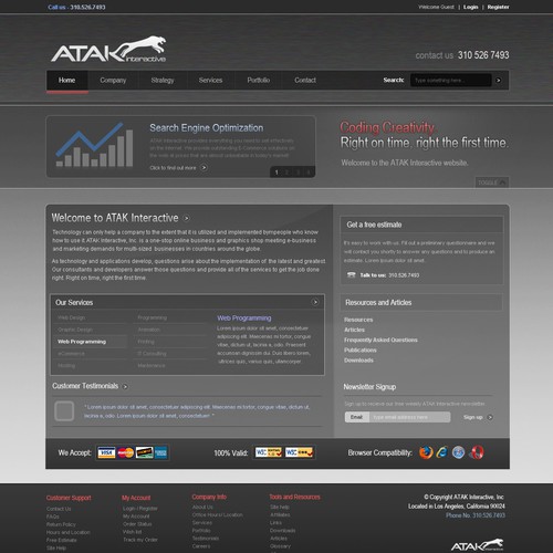 Interactive Services Agency Web Redesign - Award Winner Wanted Design by jorope